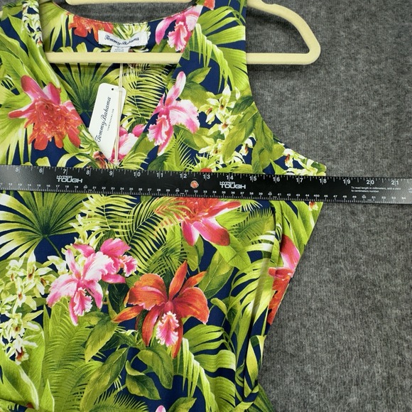 NWT Tommy‎ Bahama Paradise Perfect Midi Dress Maui Garden Navy Size Small - Picture 3 of 8